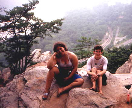 Chris and Marian Enjoy an Overlook