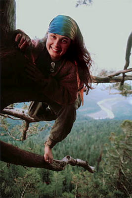 Julia Butterfly Hill During Her Tree-Sit in Luna